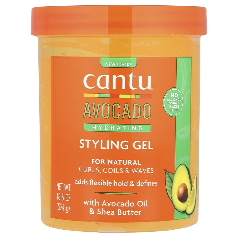 

Cantu, Увлажняющий гель с авокадо, без спирта, 524 г (18,5 унции)