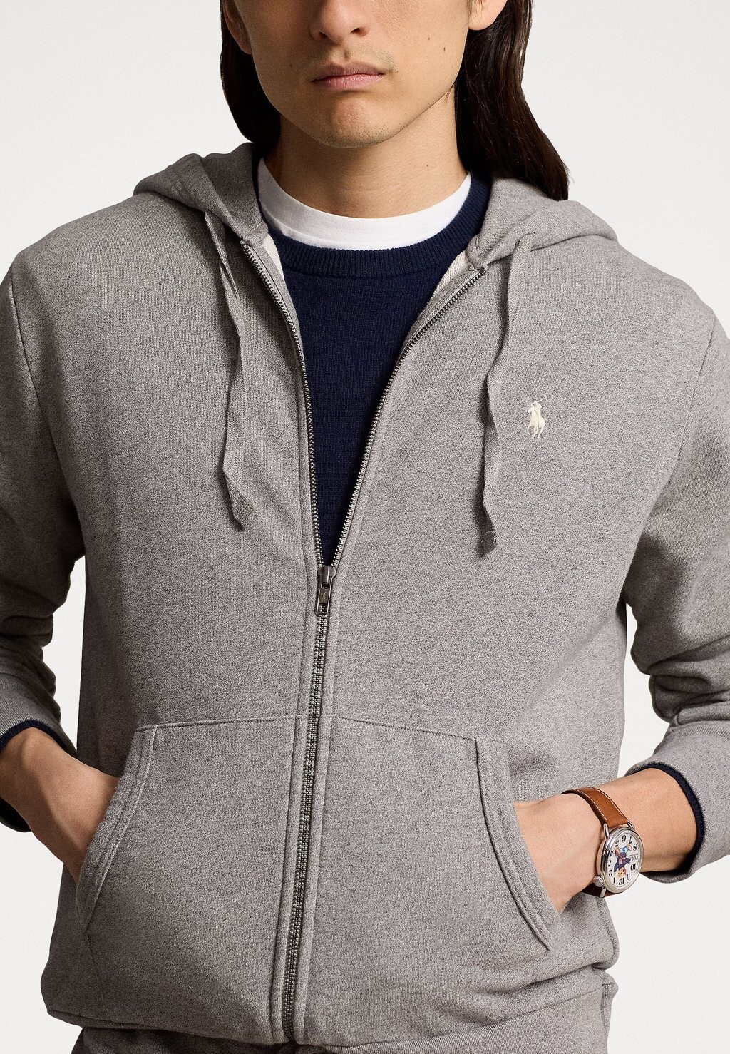 

Толстовка на молнии LOOPBACK FLEECE FULL-ZIP HOODIE Ralph Lauren, темно-серый