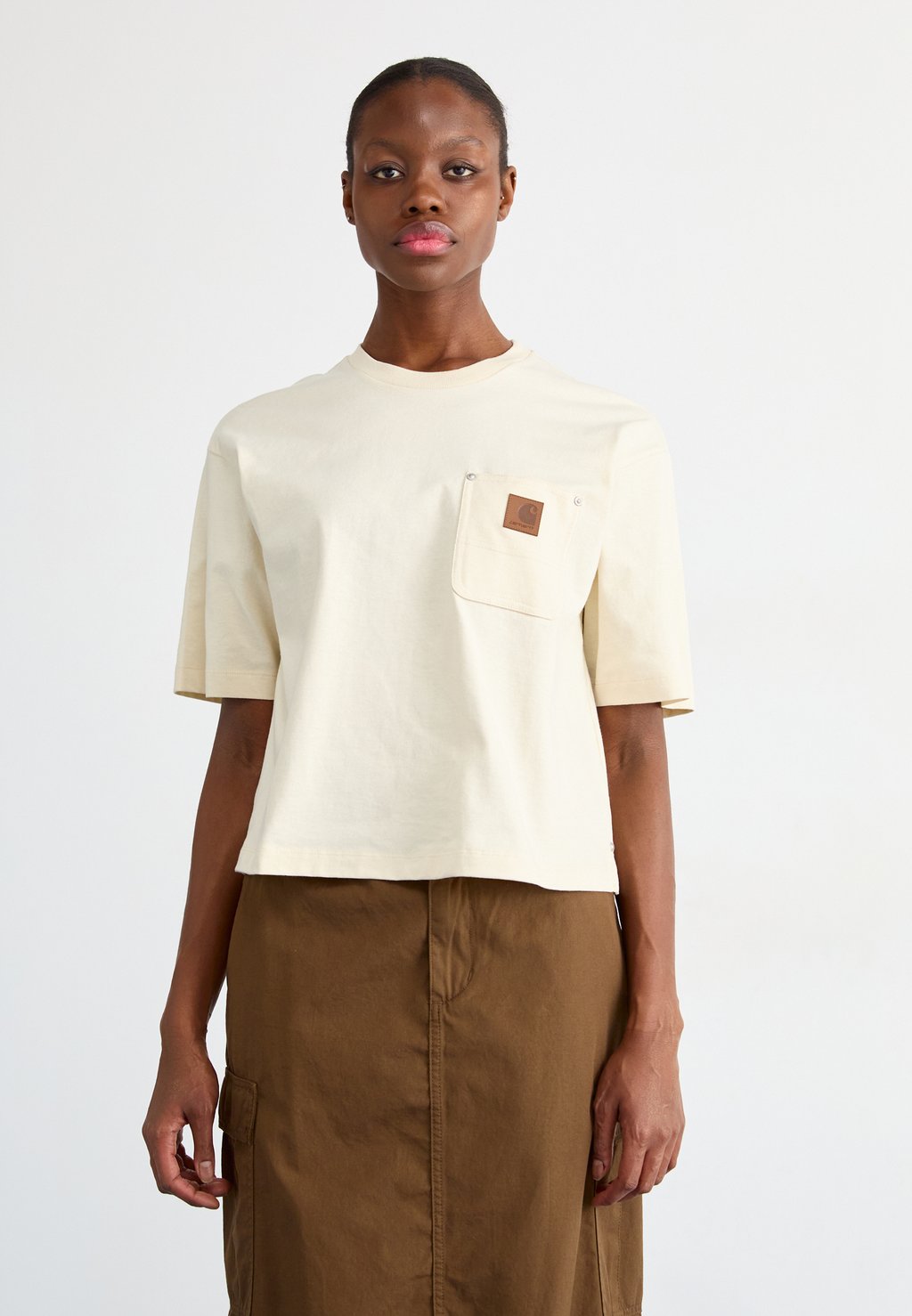 

Базовая футболка ELDON Carhartt WIP, слоновая кость