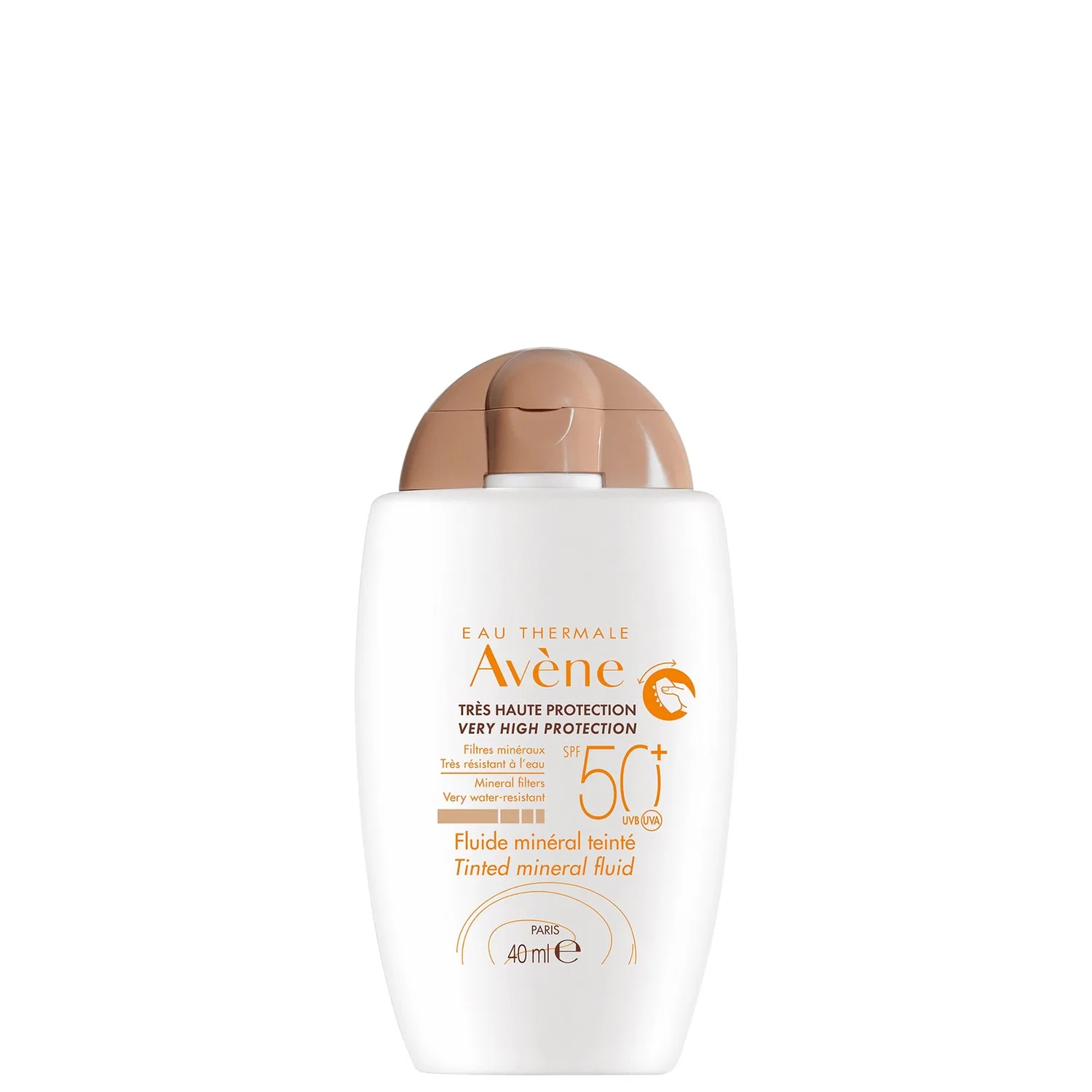 Высокоэффективная защита SPF 50+, тонирующий минеральный флюид, 40 мл Avène