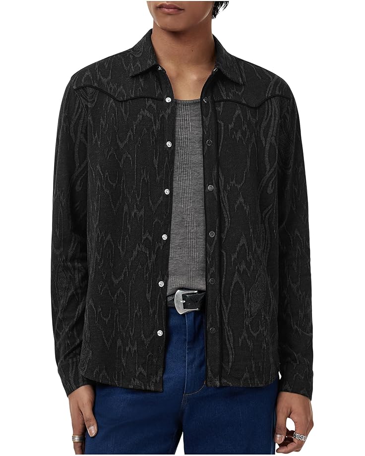 

Рубашка John Varvatos Miner Western Shirt, черный