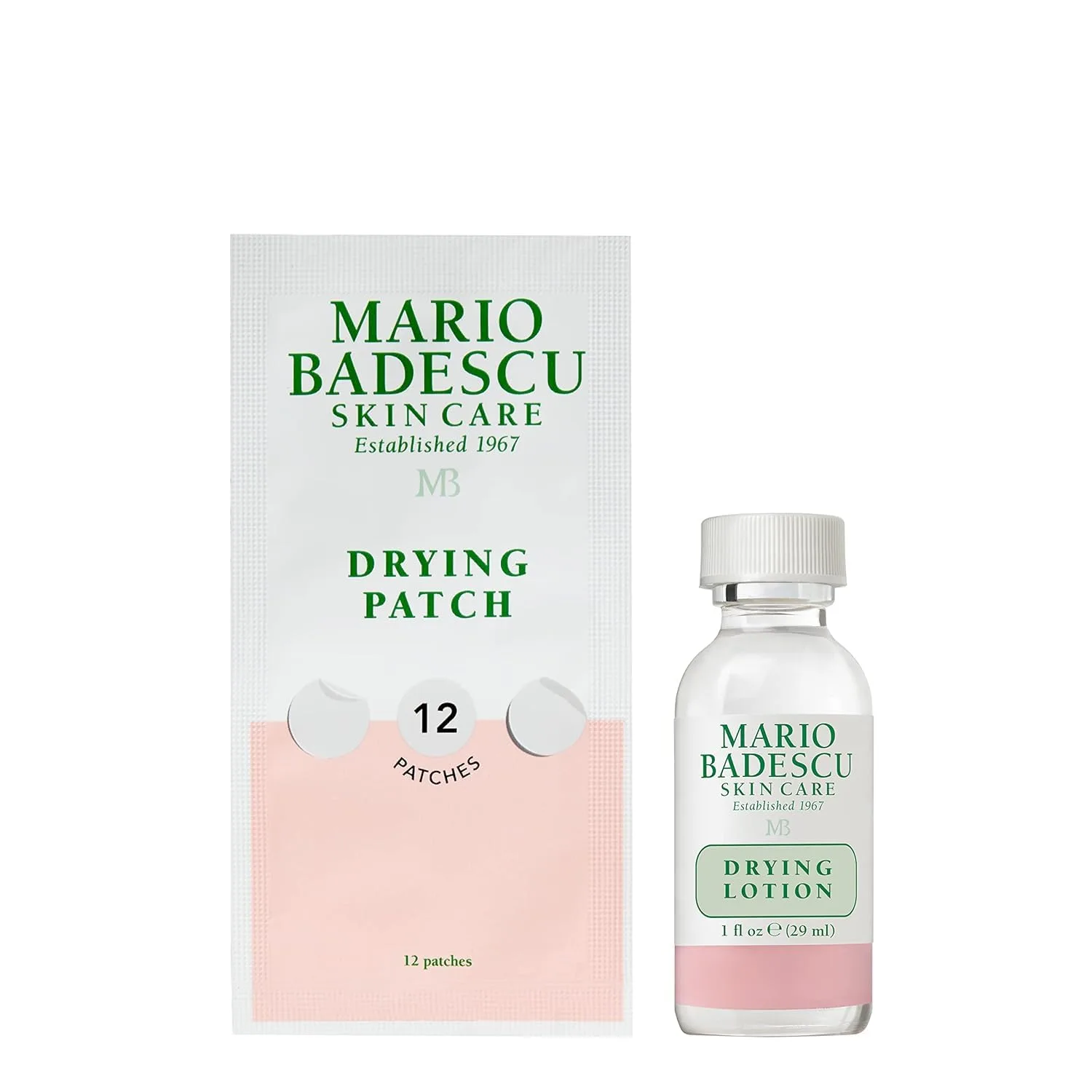 Набор для ухода за кожей Mario Badescu Powerful Blemish Spot Solution - подсушивающий лосьон, средство от глубоких высыпаний и подсушивающие патчи с салициловой кислотой, оксидом цинка и ниацинамидом — фото 2