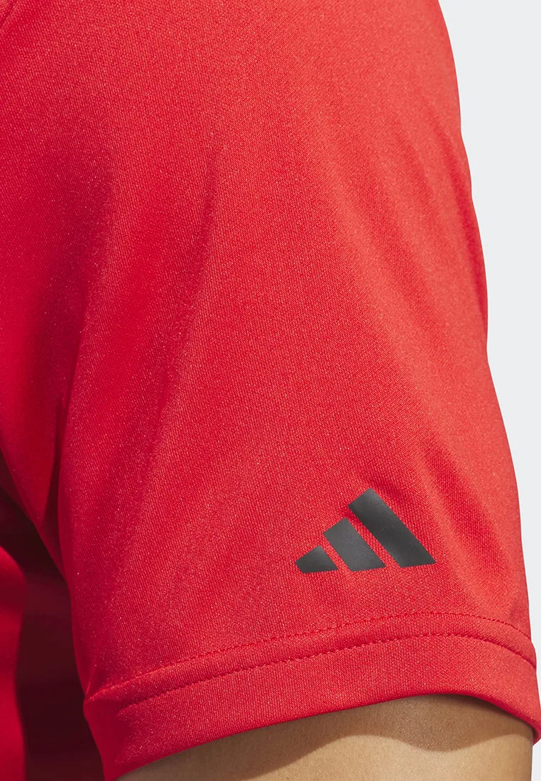 Поло, Primegreen, adidas Performance, красный — фото 3