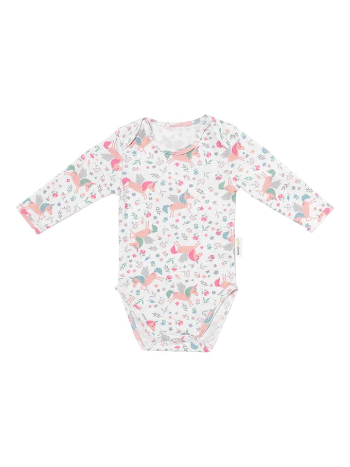 

SlumberOrganix Детский боди с длинными рукавами из органического хлопка, светло-голубого цвета