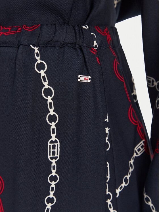 Брюки свободного кроя WW0WW44542 Tommy Hilfiger, синий — фото 4