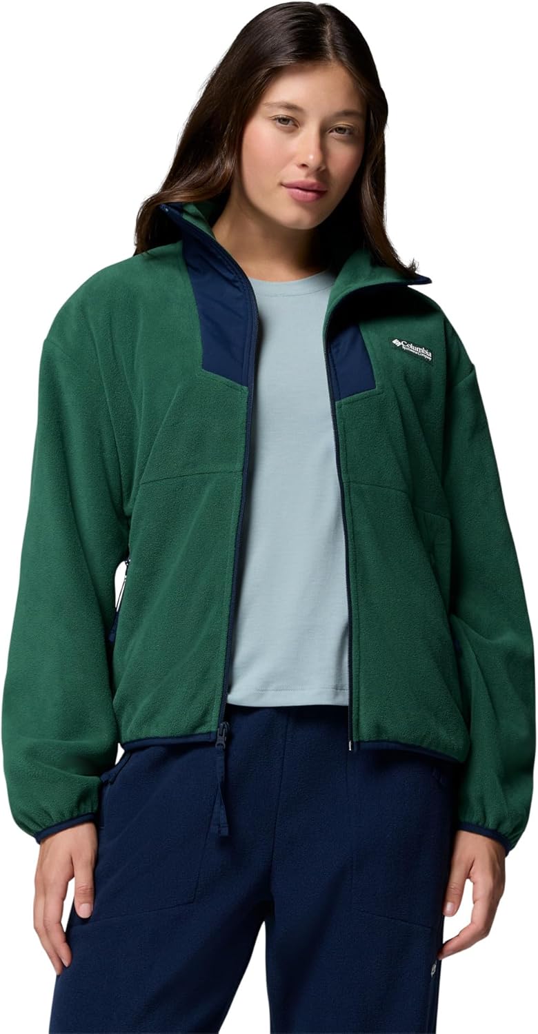 

Columbia женская флисовая куртка Sequoia Grove с молнией, Rain Forest/Collegiate Navy, Зеленый, Columbia женская флисовая куртка Sequoia Grove с молнией, Rain Forest/Collegiate Navy