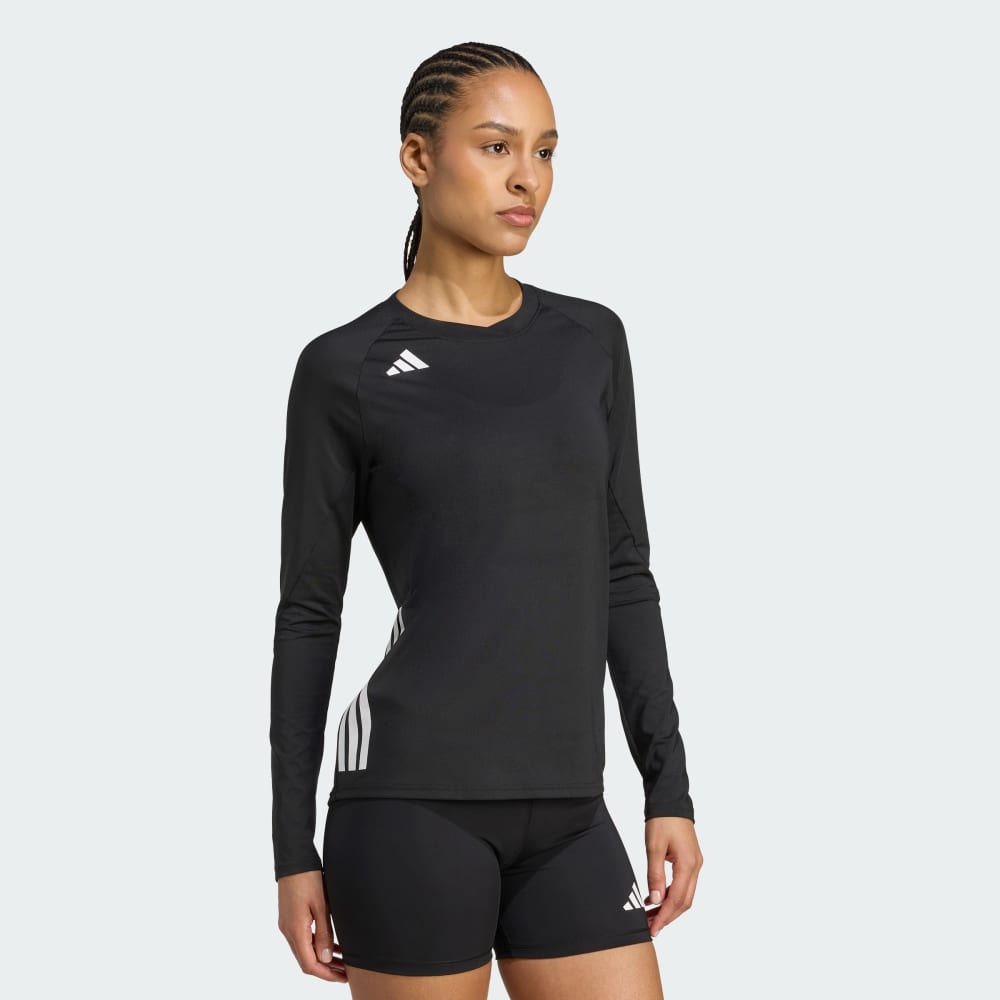 Джерси Adidas HILO Long Sleeve Volleyball Jersey, черный — фото 3