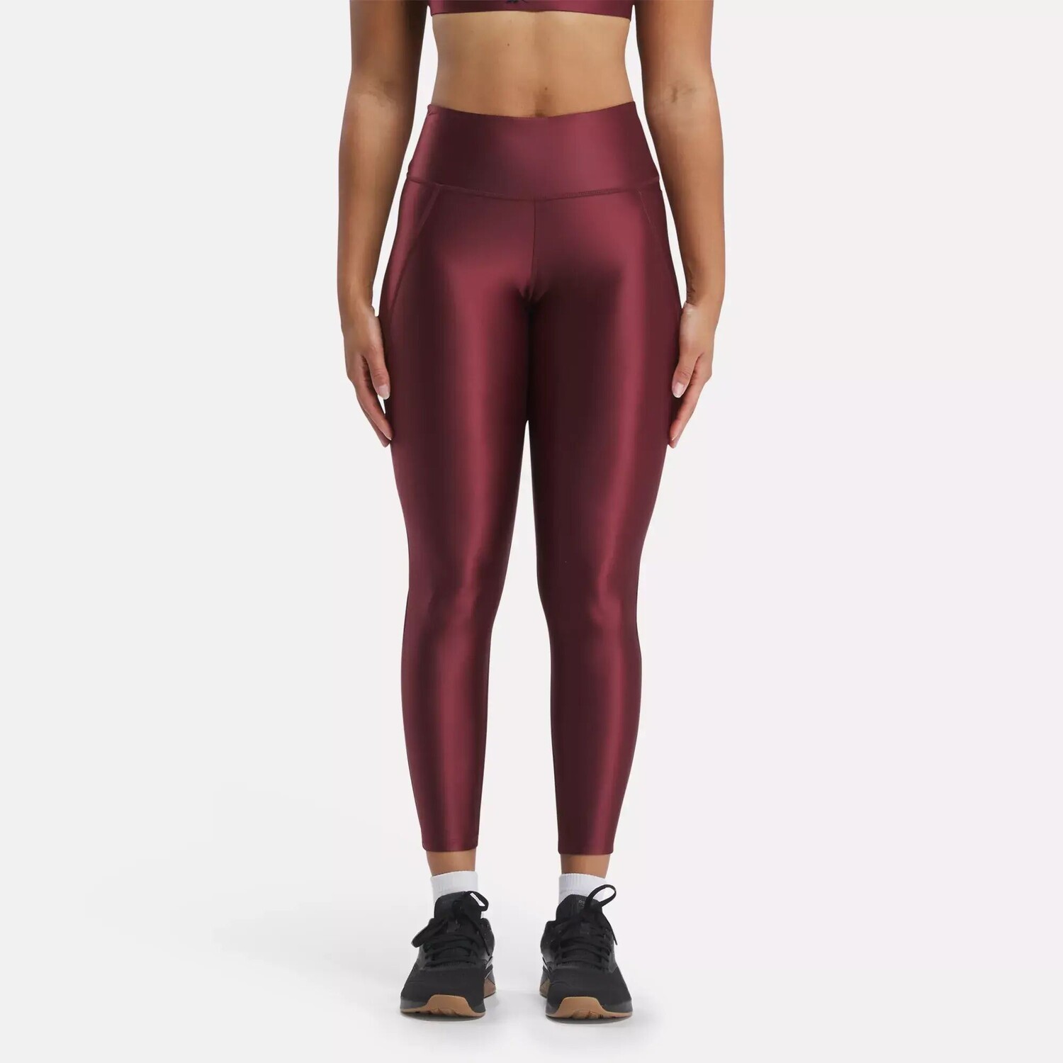 

Леггинсы Lux Shine с высокой посадкой Reebok, бордовый
