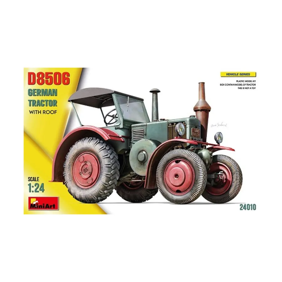 

D8506 Немецкий трактор с крышей, Vehicle Series (1:24) (MiniArt Models)