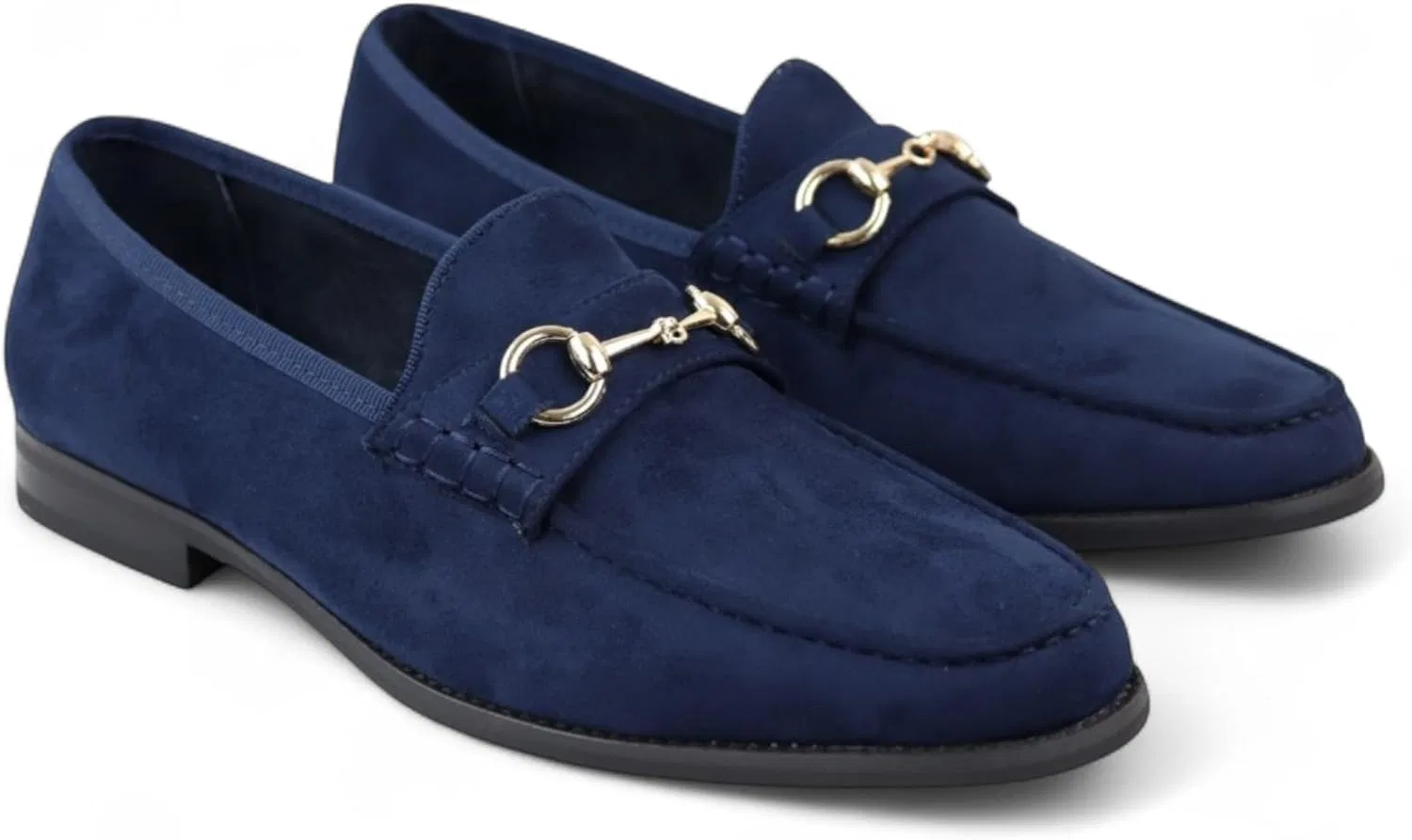 Мокасины замшевые Dolcetto Moccasin, синие Infinity Leather — фото 3