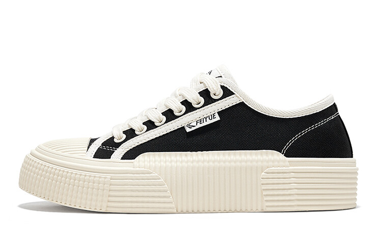 

Холщовые кеды женские низкие черный Feiyue