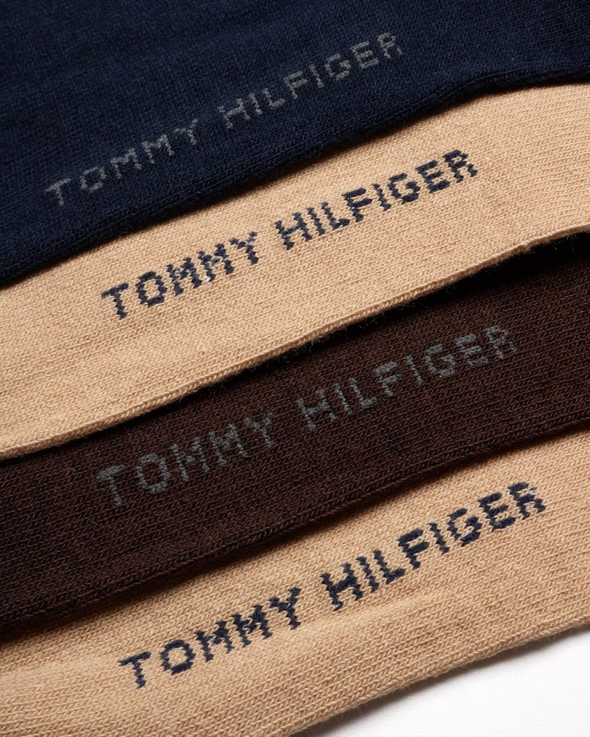 Мужские носки Tommy Hilfiger из дышащей эластичной ткани с мягкой подкладкой - 8 пар, Tan Multi — фото 4