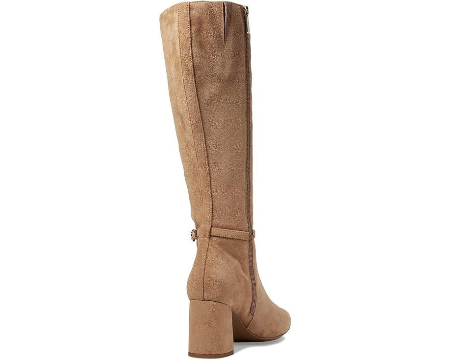 Ботинки Anne Klein Brenice женские коричневые замшевые с пряжкой до колена — фото 2