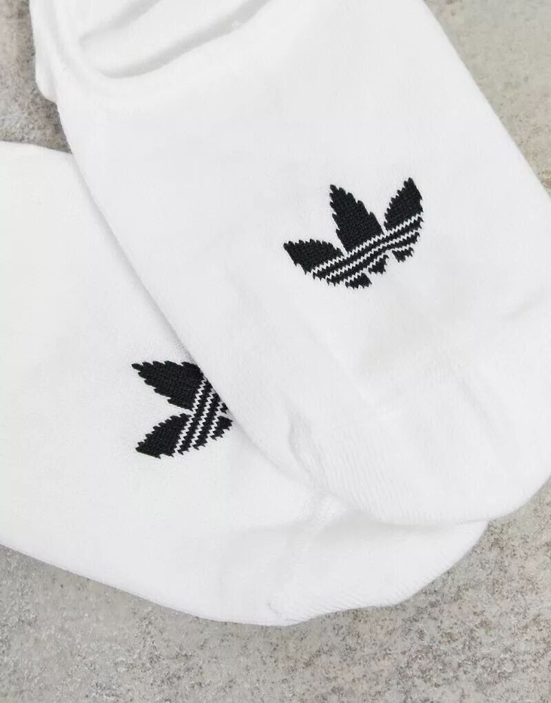 Белые носки с логотипом в виде трилистника adidas Originals adicolor, 3 пары — фото 3