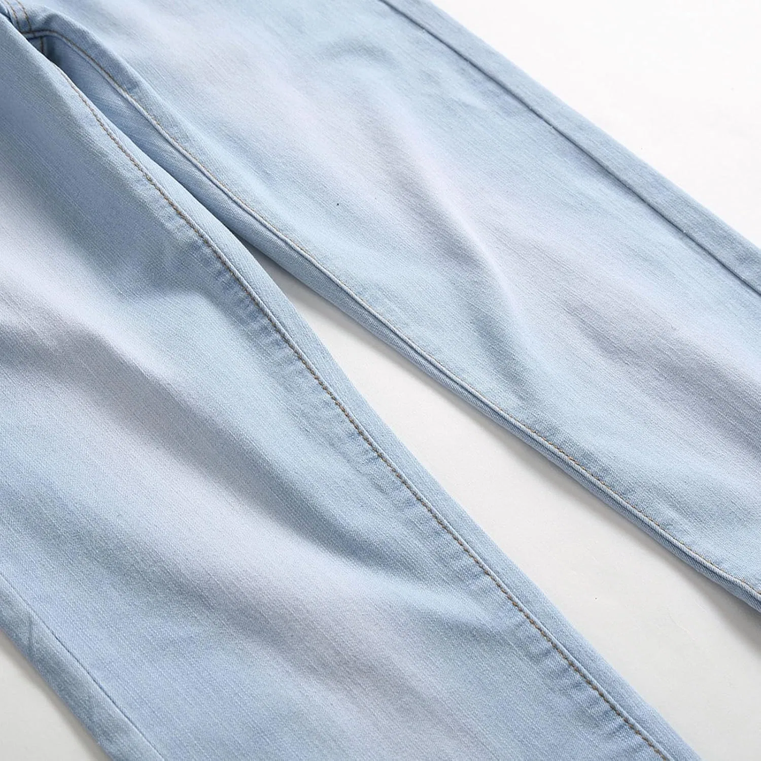 Джинсы мешковатые, Slim-fit, Sky Blue — фото 2
