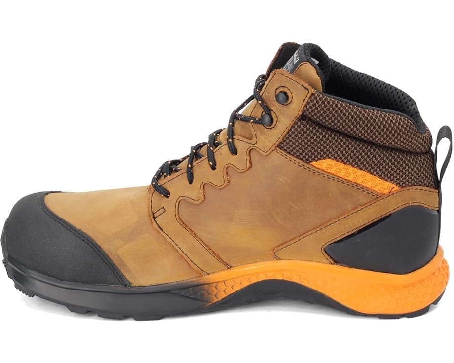 

Ботинки Timberland PRO Reaxion Mid Composite Safety Toe Waterproof, цвет Brown/Orange 1