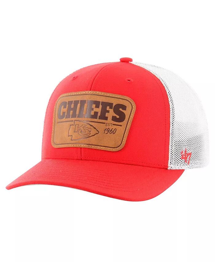 

Мужская красно-белая кепка Kansas City Chiefs Thrash Trophy Flex '47 Brand