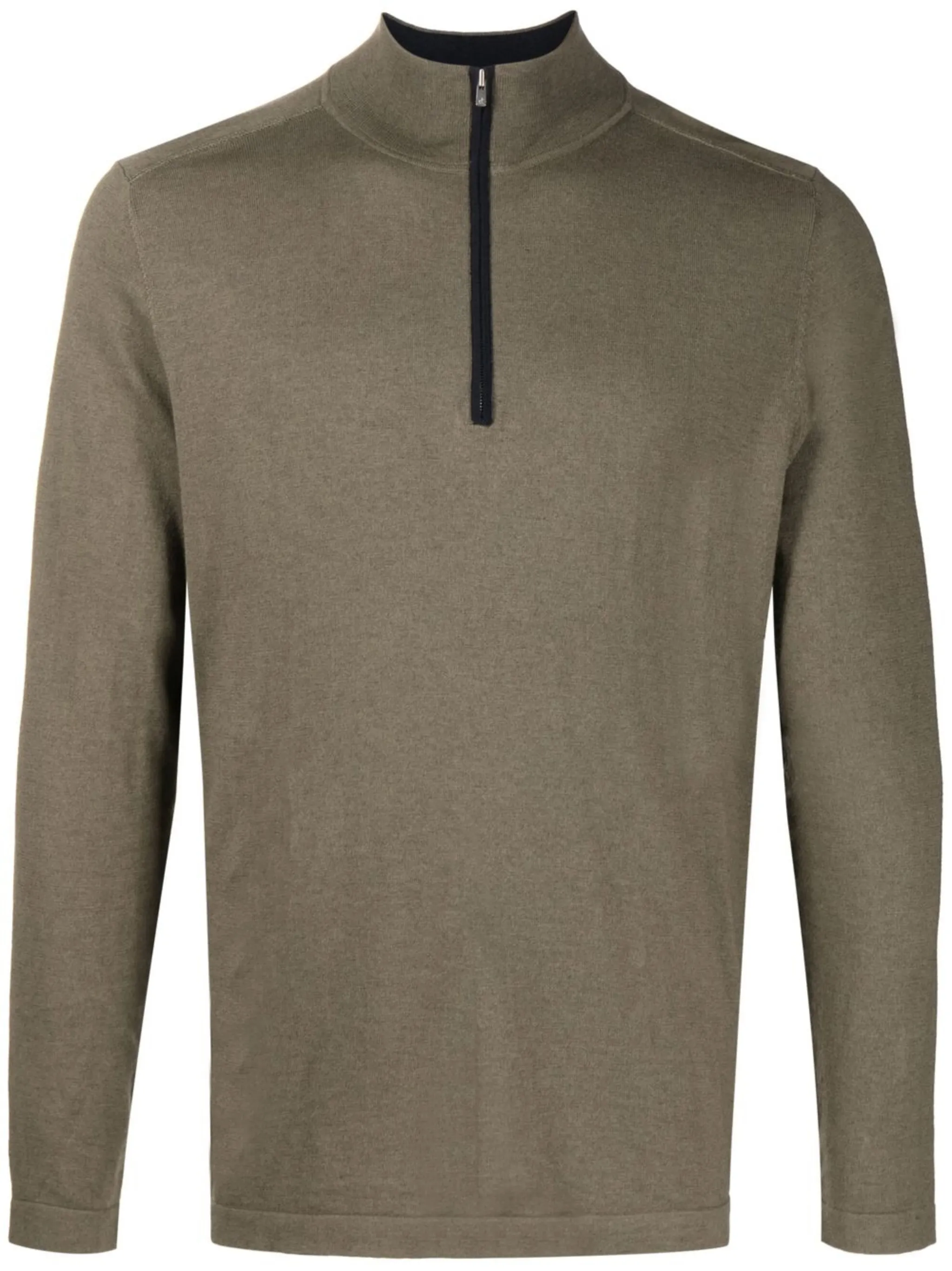 

Джемпер с воротником на молнии N.Peal, зеленый