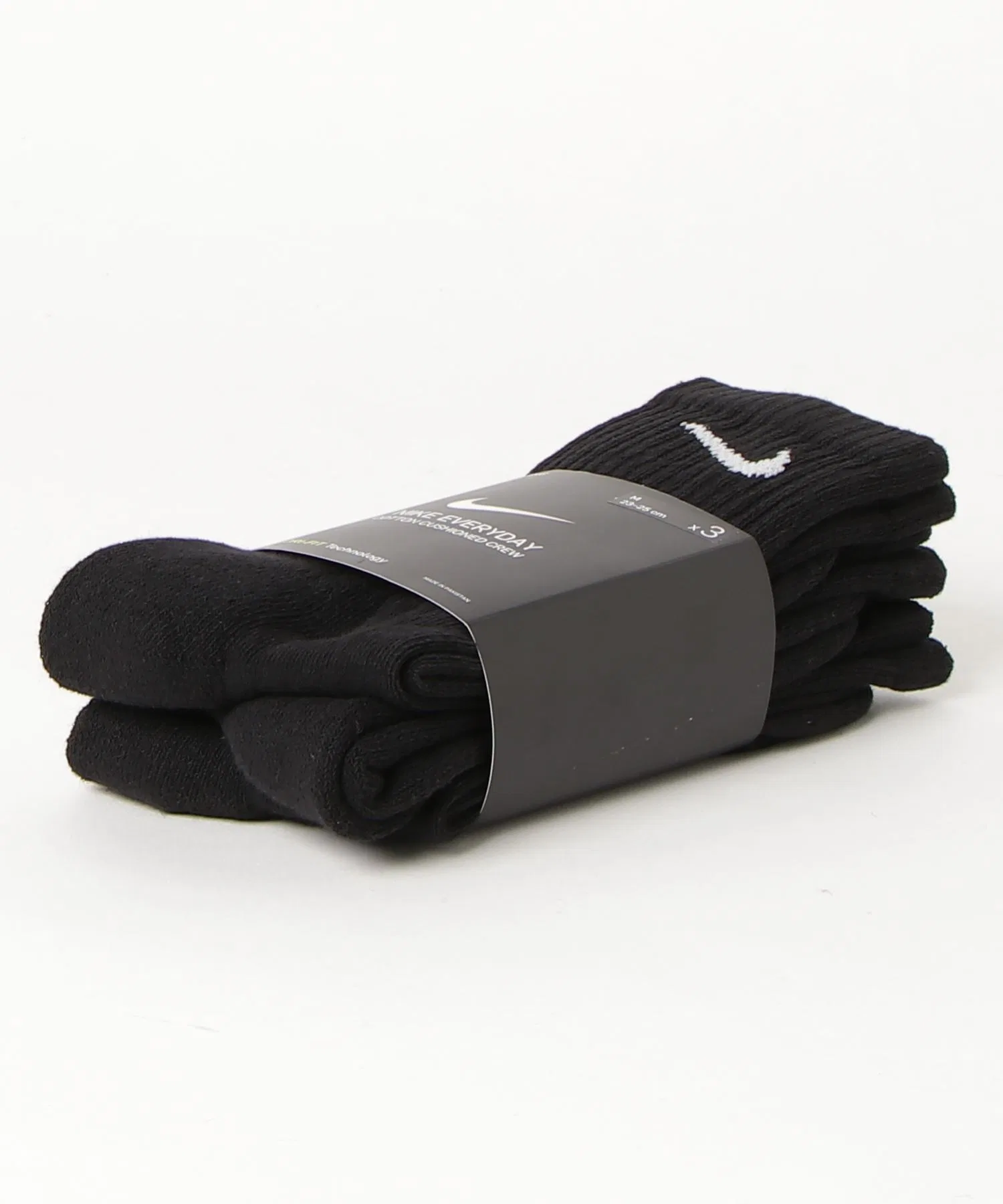 Носки NIKE 3P EVERYDAY Crew Socks SX7664 010 ЧЕРНЫЕ — фото 4