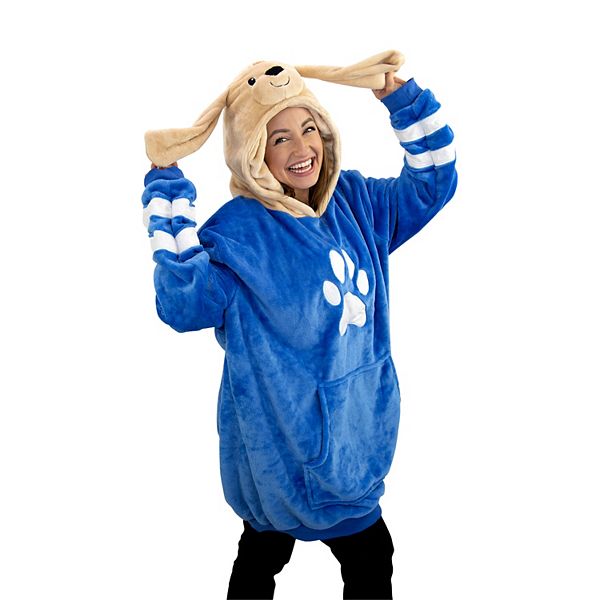 

Унисекс худи-одеяло Dougie Dog Adult Snugible - двустороннее, с капюшоном и подушкой Plushible