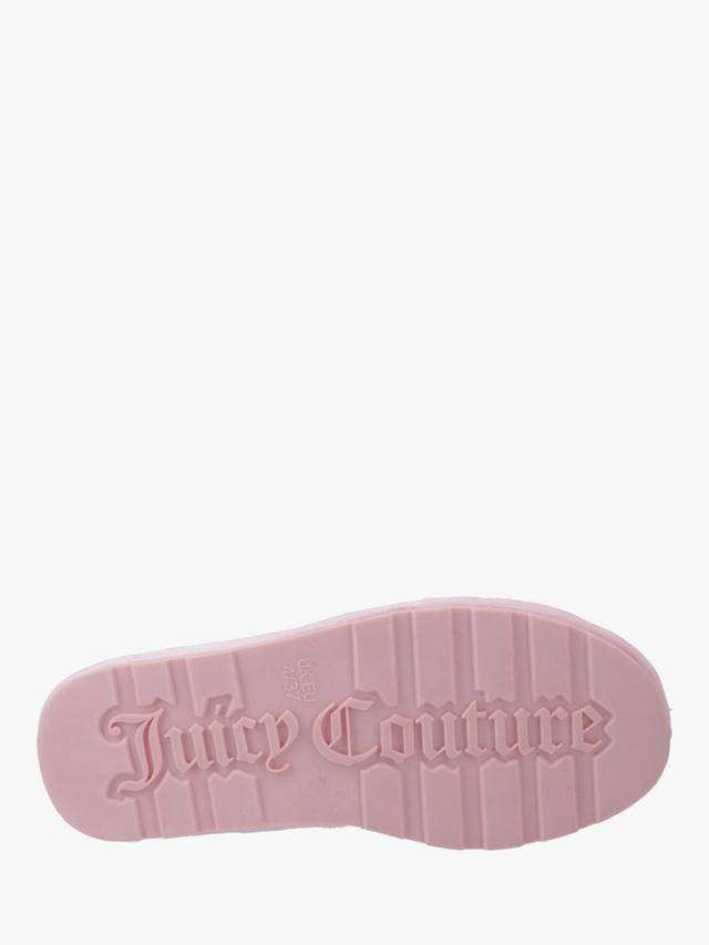 Велюровые тапочки vivien Juicy Couture, розовый — фото 4