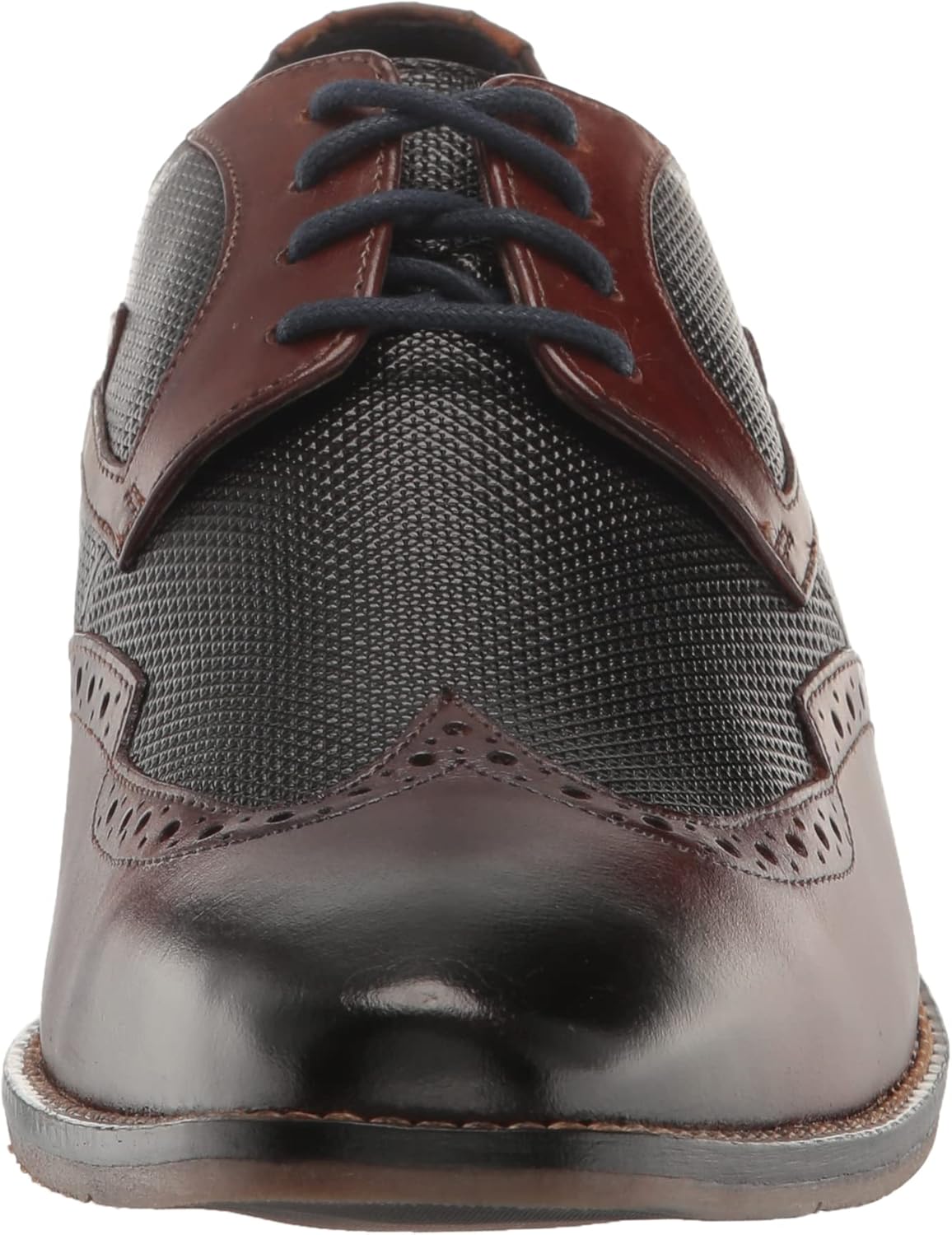 Мужские оксфорды Stacy Adams Joss Wingtip с шнуровкой, Cognac — фото 2