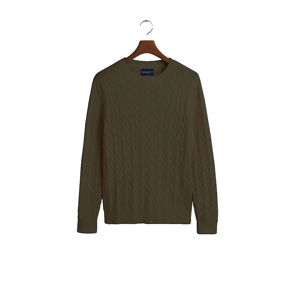 

Свитер Hackett Cotton Cable, зеленый