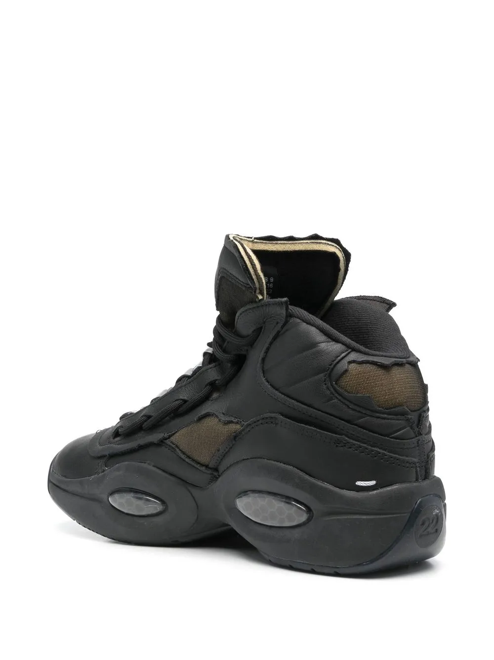 Кроссовки Question Mid Memory Of из коллаборации с Reebok MAISON MARGIELA, черный — фото 3