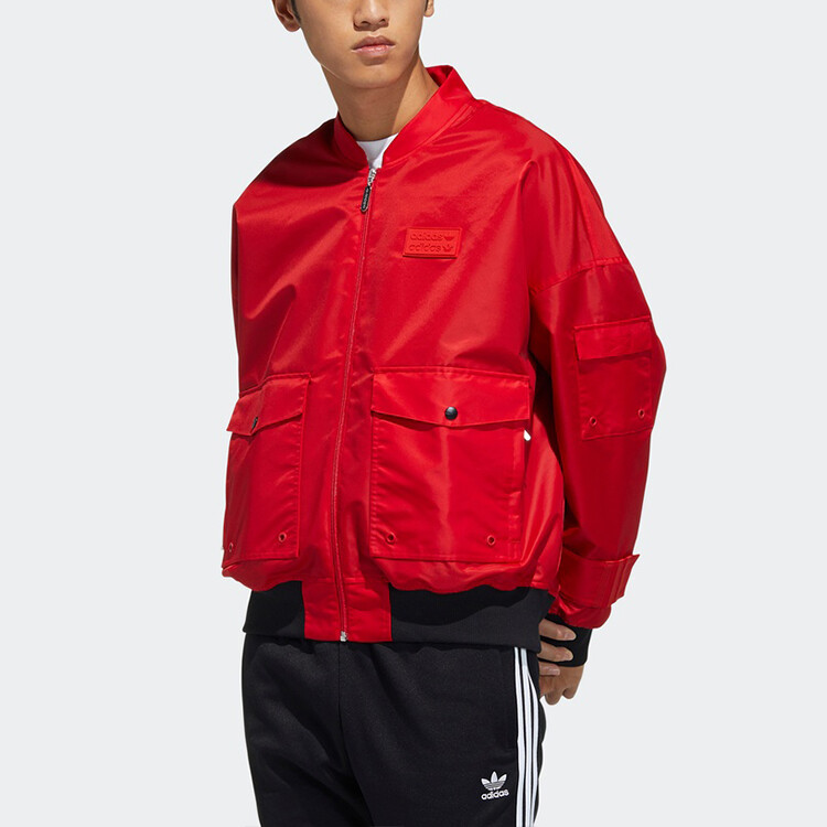 Куртка-бомбер Ryv мужская алая Adidas Originals, цвет Scarlet — фото 2