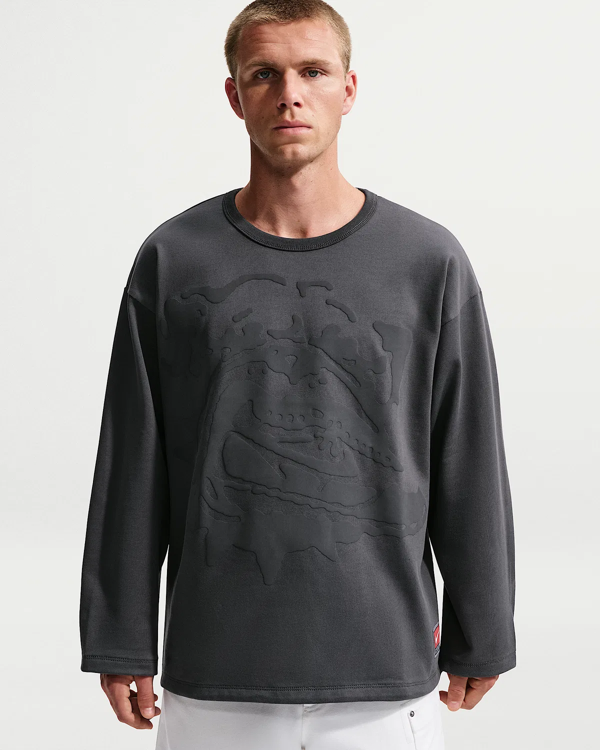 Мужская футболка Nike Life средней плотности, Anthracite/Black