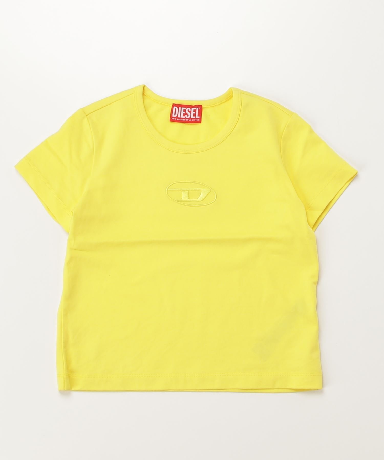 Детская футболка с коротким рукавом и логотипом бренда DIESEL One-Point, Yellow