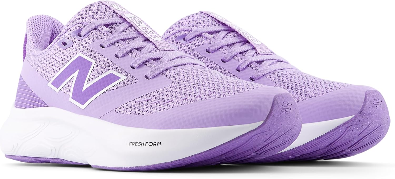 Кроссовки New Balance Kids Fresh Foam 625 V1 на шнуровке, белый/фиолетовый/сиреневый — фото 3