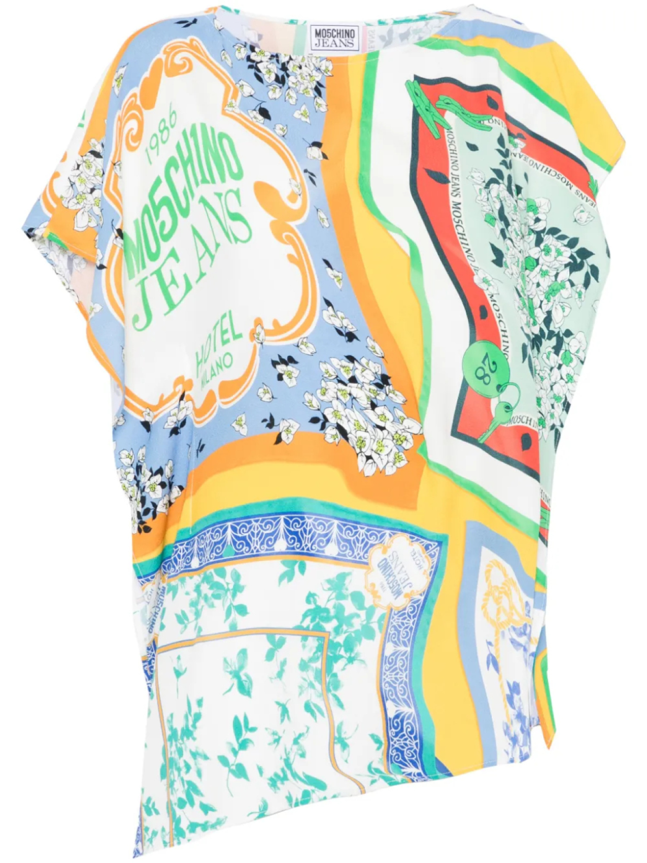 

MOSCHINO JEANS топ с принтом, белый