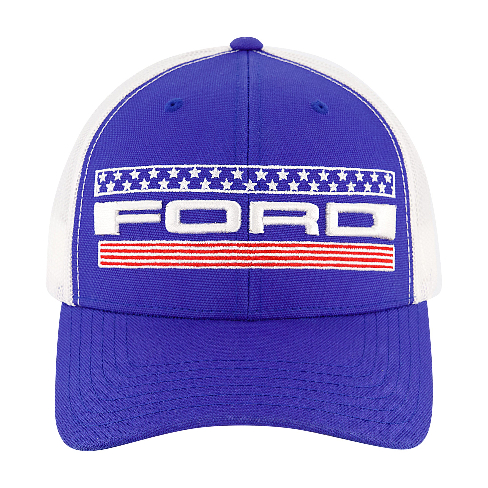 

Бейсболка из нейлона с объемной и плоской вышивкой Ford, цвет royal