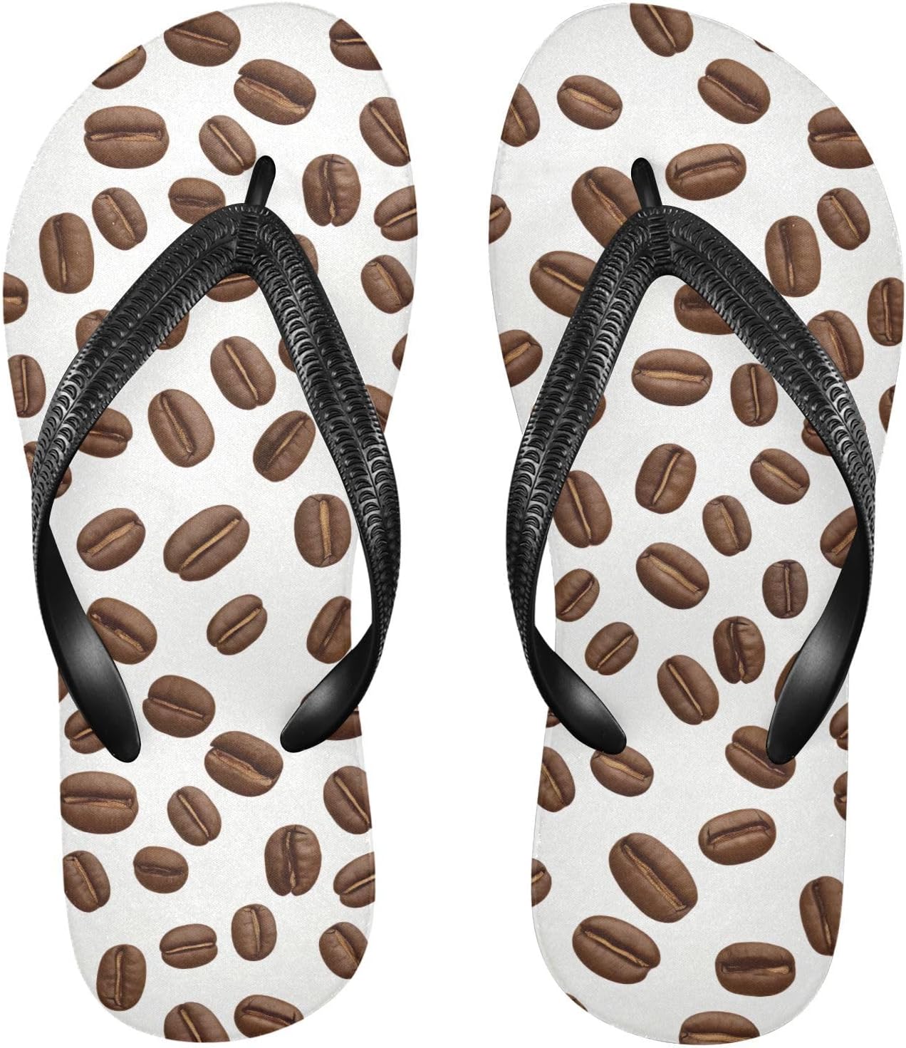 

SPRIPORT Цветные простые сланцы в виде кофейных зерен для женщин и мужчин, удобные повседневные шлепанцы с подушкой, нескользящей резиновой подошвой, для ванной, душа, пляжа и летних прогулок, Multicoloured