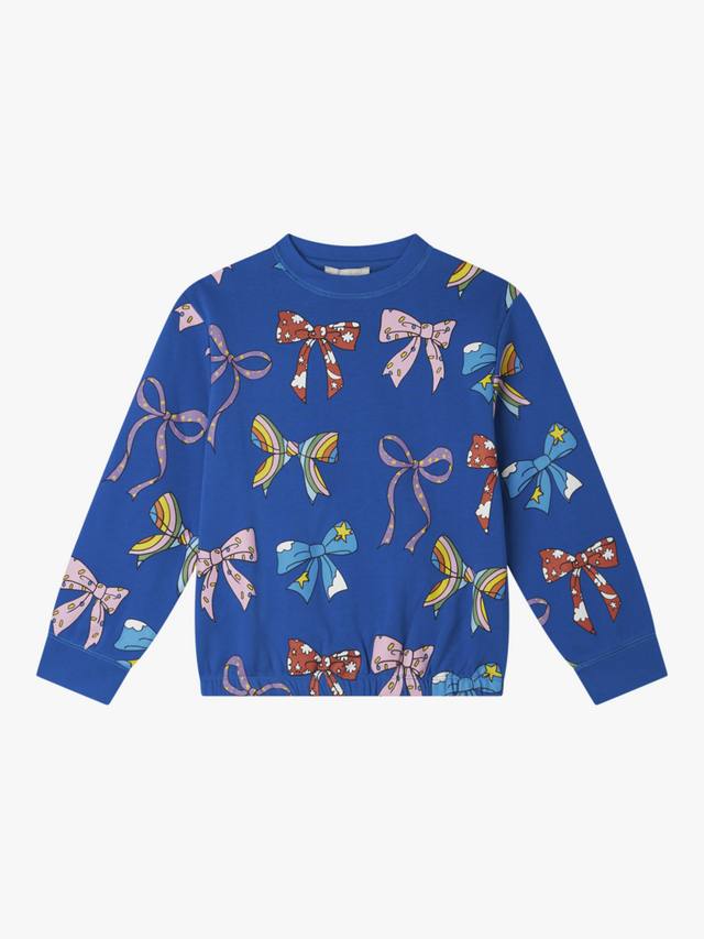 

Детский свитшот из хлопкового флиса с принтом бантик Stella McCartney Kids