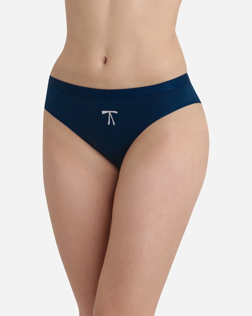 

Набор из 4 эластичных хлопковых трусов с принтом Dim, мультиколор