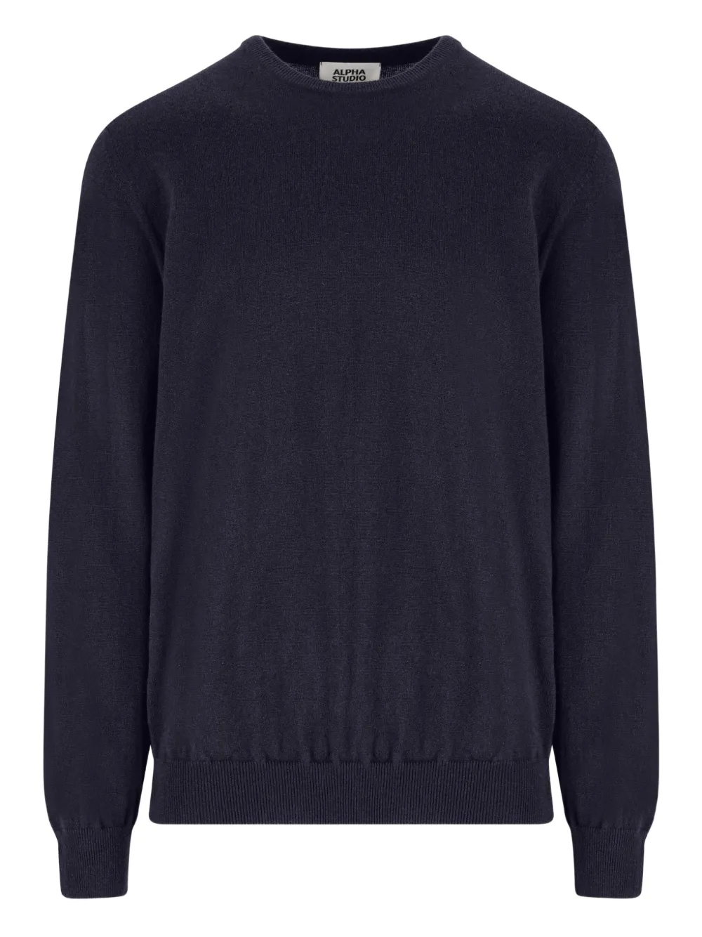 

Кашемировый свитер с круглым вырезом ALPHA STUDIO, синий