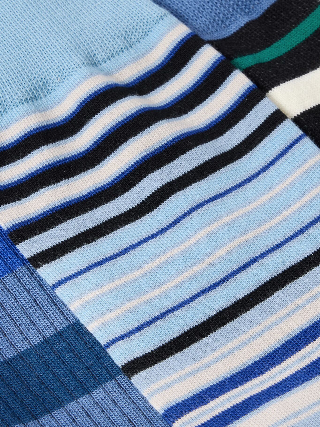 

Три пары полосатых носков из хлопковой смеси PAUL SMITH, синий