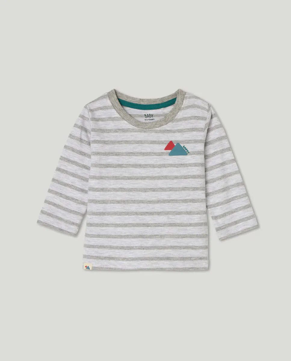 

Футболка с длинными рукавами для мальчика Baby El Corte Inglés, светло-серый