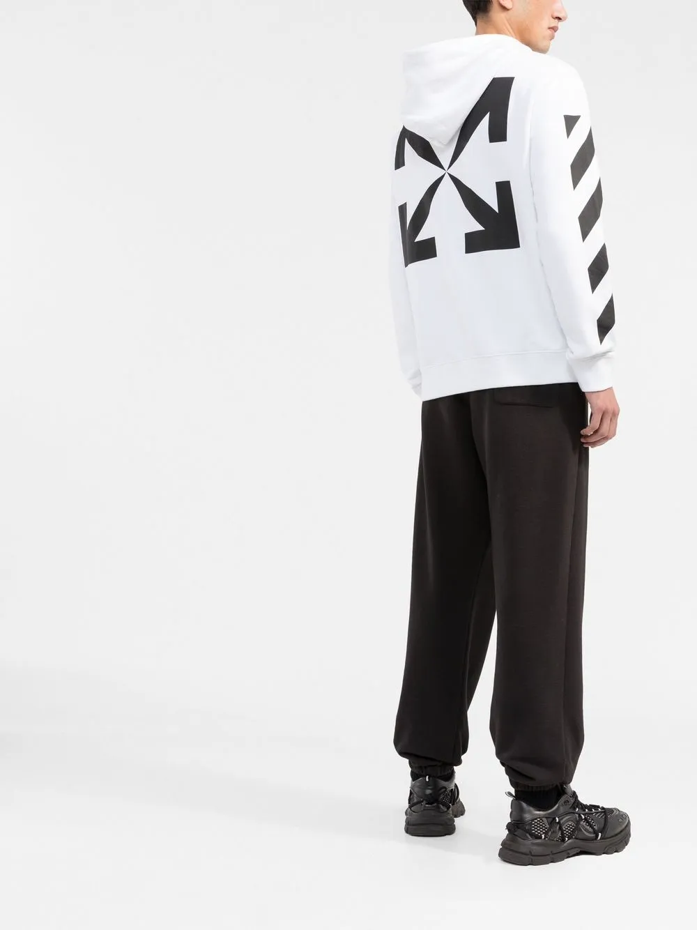 Худи Diag Arrow OFF-WHITE, белый — фото 4