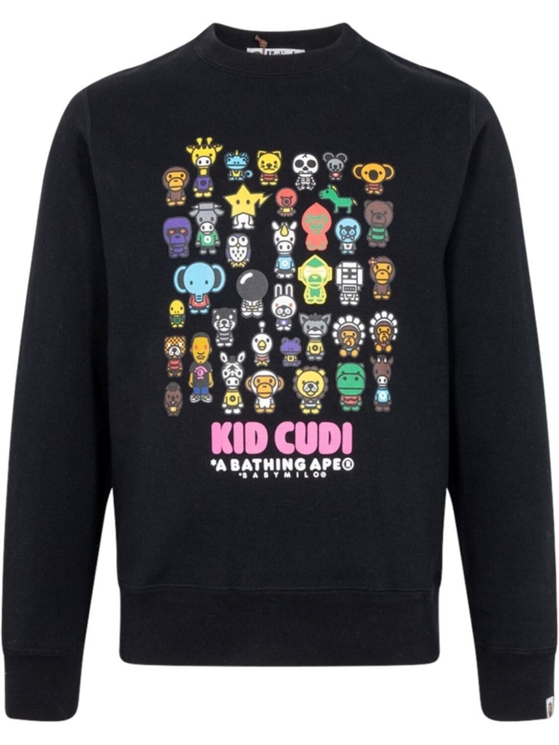 

A BATHING APE толстовка Baby Milo из коллаборации с Kid Cudi, черный