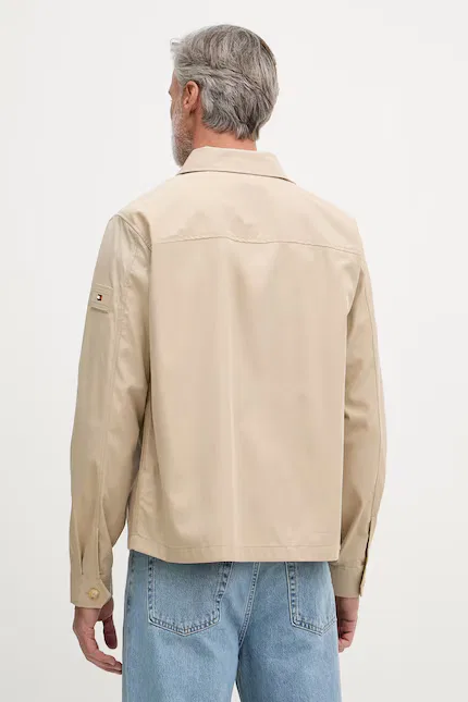 Куртка Harrington мужская Tommy Hilfiger, бежевый — фото 3