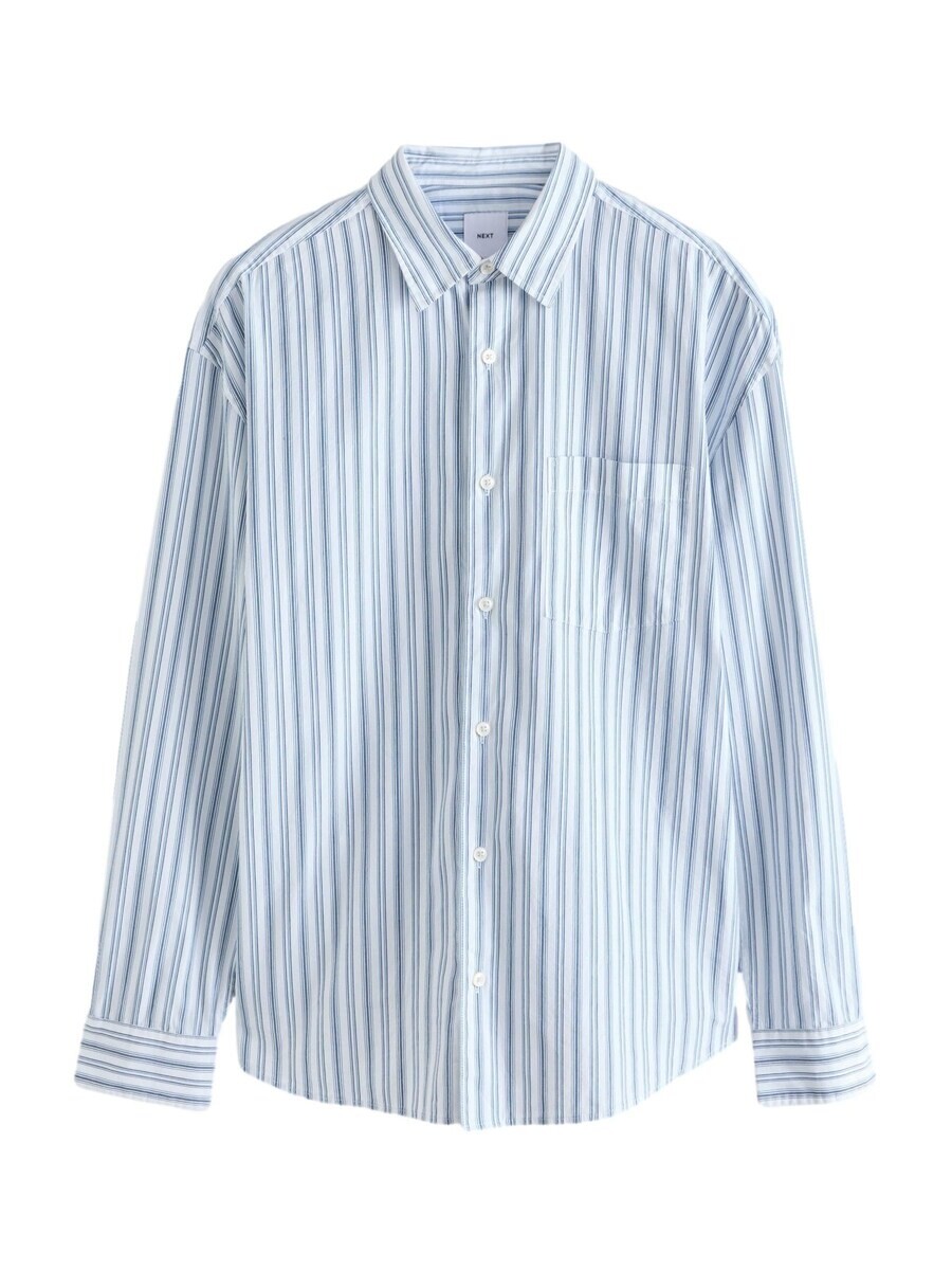 

Повседневная рубашка Next Regular fit Button Up Shirt, цвет marine blue/opal