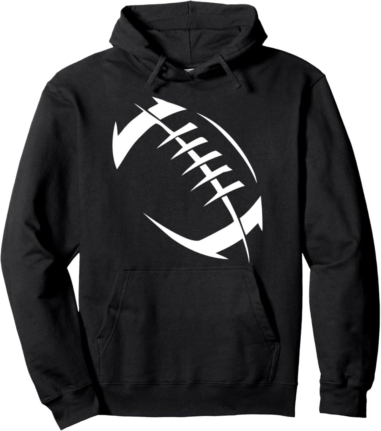 

Худи с силуэтным рисунком американского футбольного мяча American Football, черный
