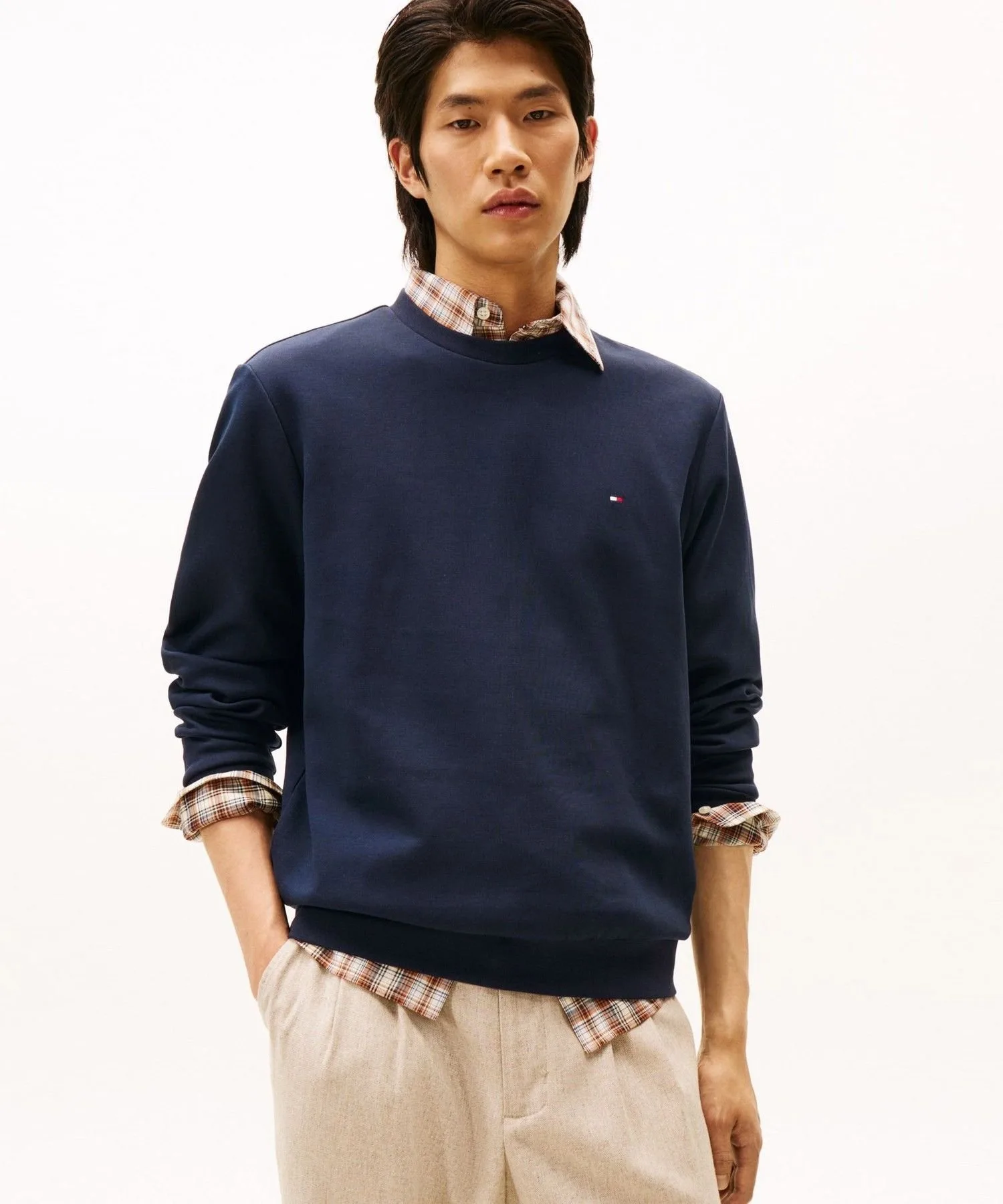 Свитшот Essential In Techno с круглым вырезом TOMMY HILFIGER, Navy DW5