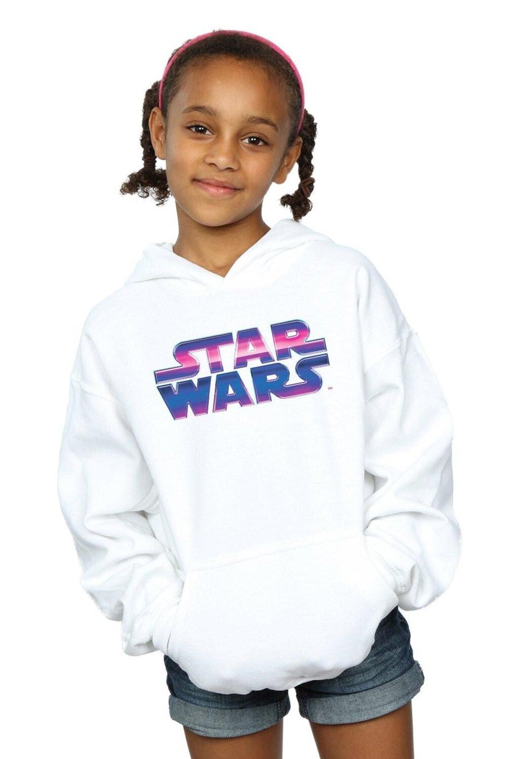 

Толстовка с неоновым логотипом Star Wars, белый