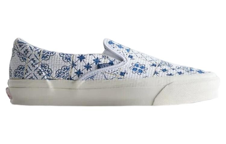 Кроссовки Vans Og Classic Slip-On Lx Kith For Vault Azulejo Tile — фото 2