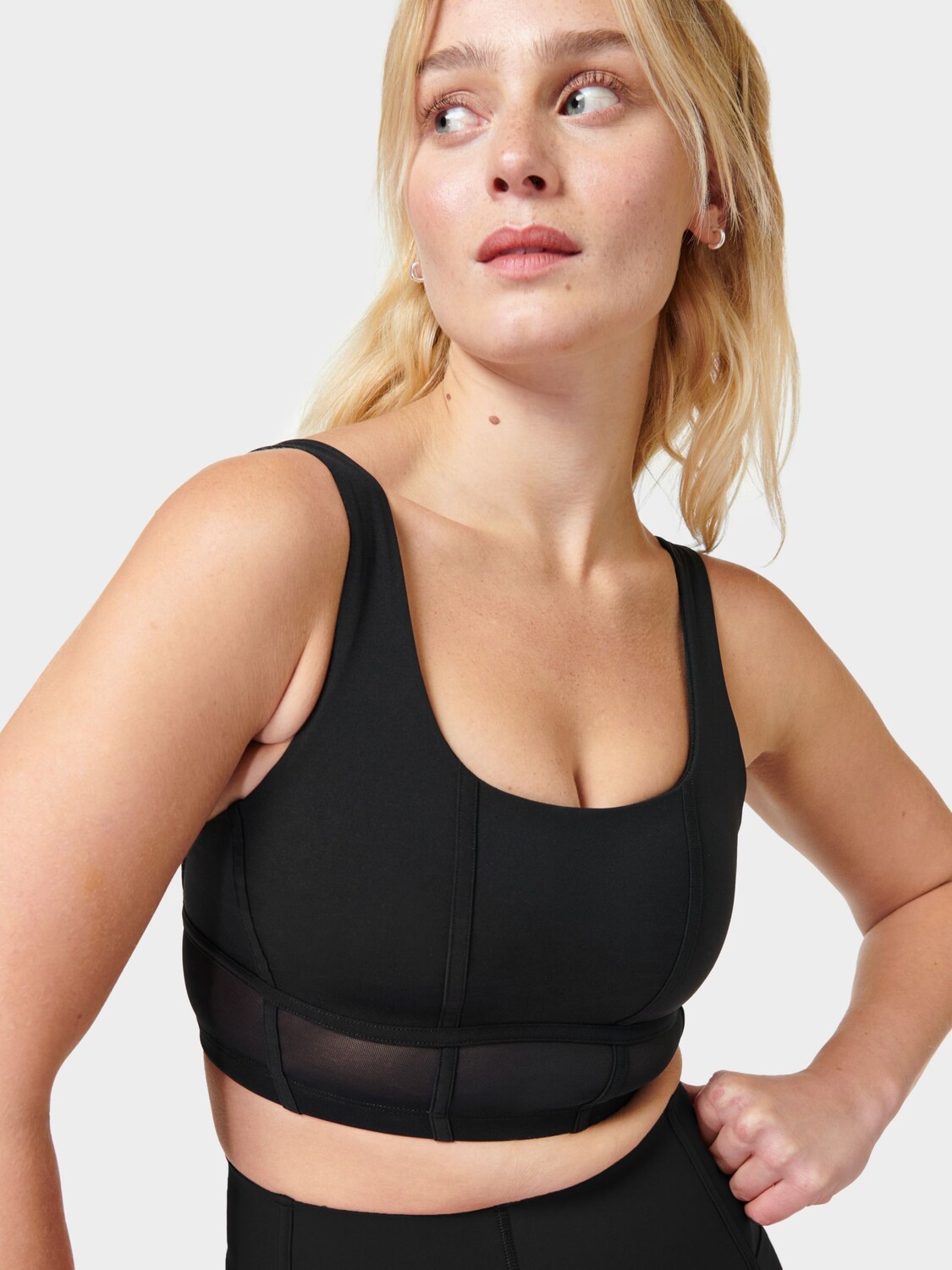 

Корсетный бюстгальтер Power Contour Sweaty Betty, черный