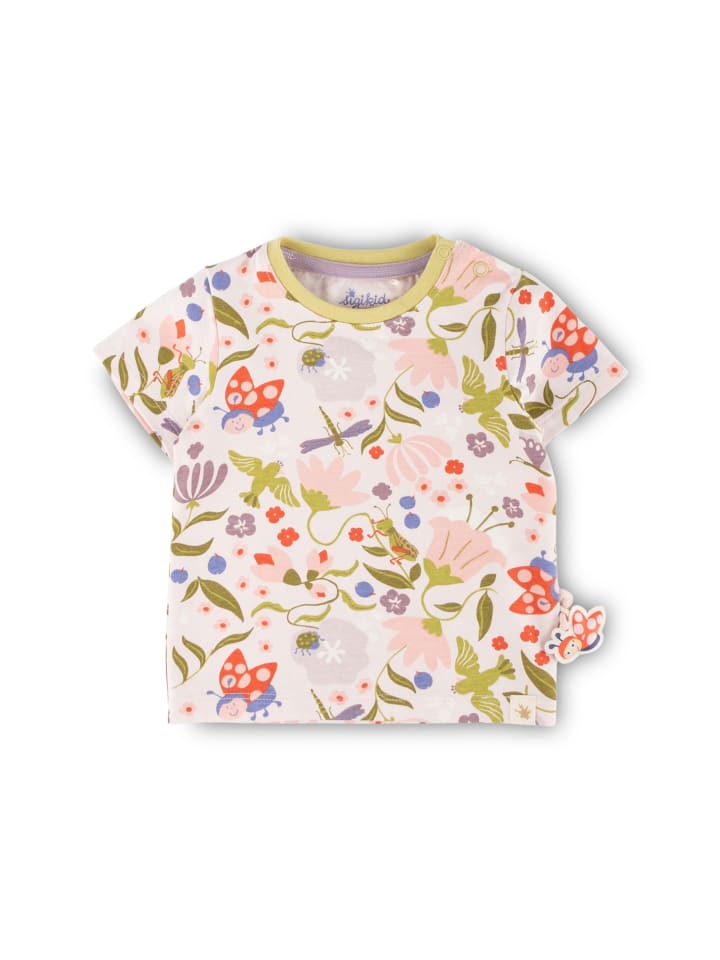 

Футболка Sigikid, цвет weiß/rosa/grün